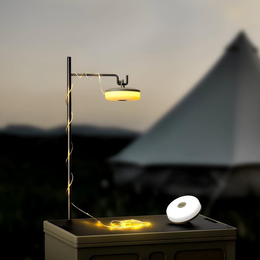 Camping String Lights Retractable USB Rechargeable Waterproof