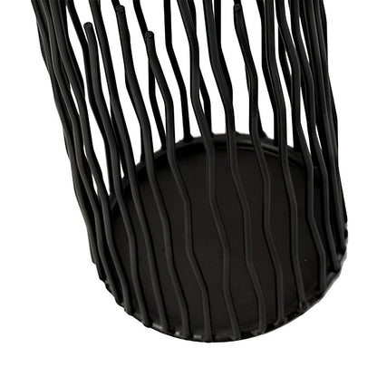 Candle Holder Bohemian Geometric Black Iron Anti-Rust