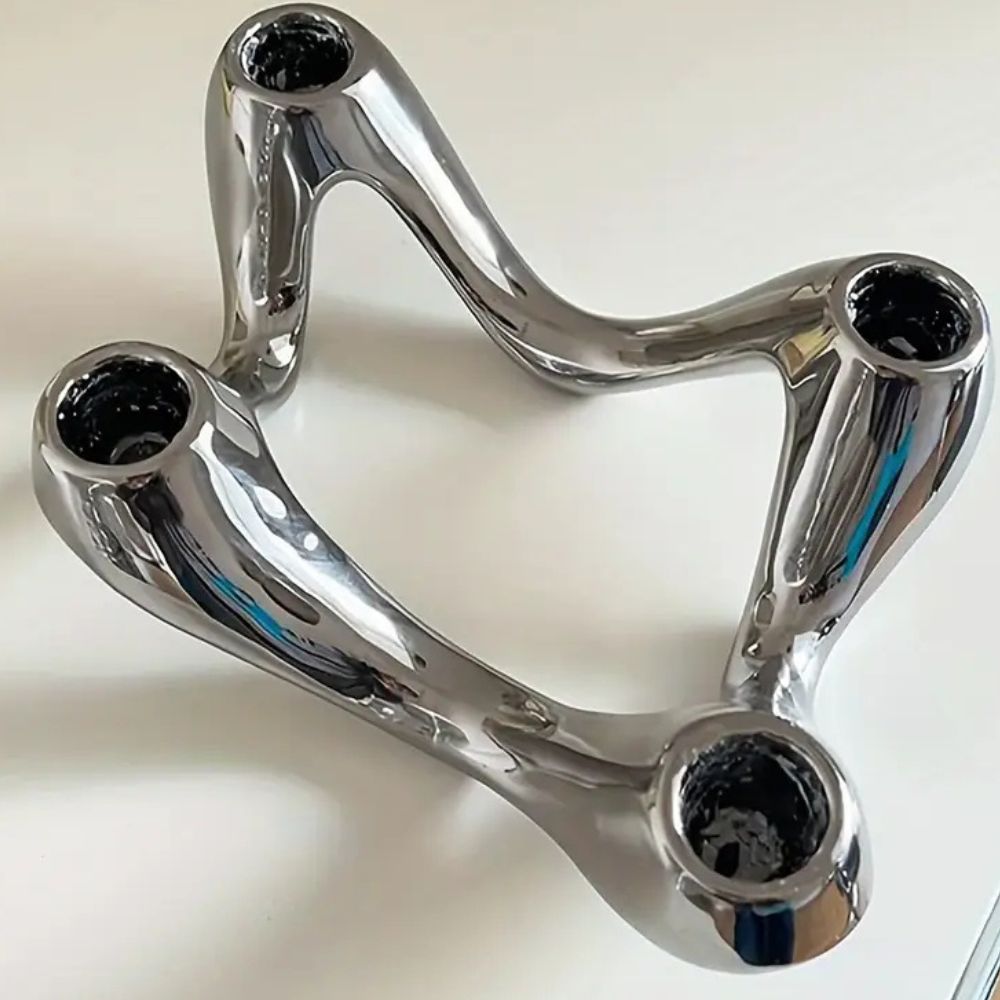 Candle Holder Ceramic Sculptural Accent
