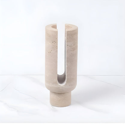 Candle Holder Geometric Marble Votives & Tapers Compatible