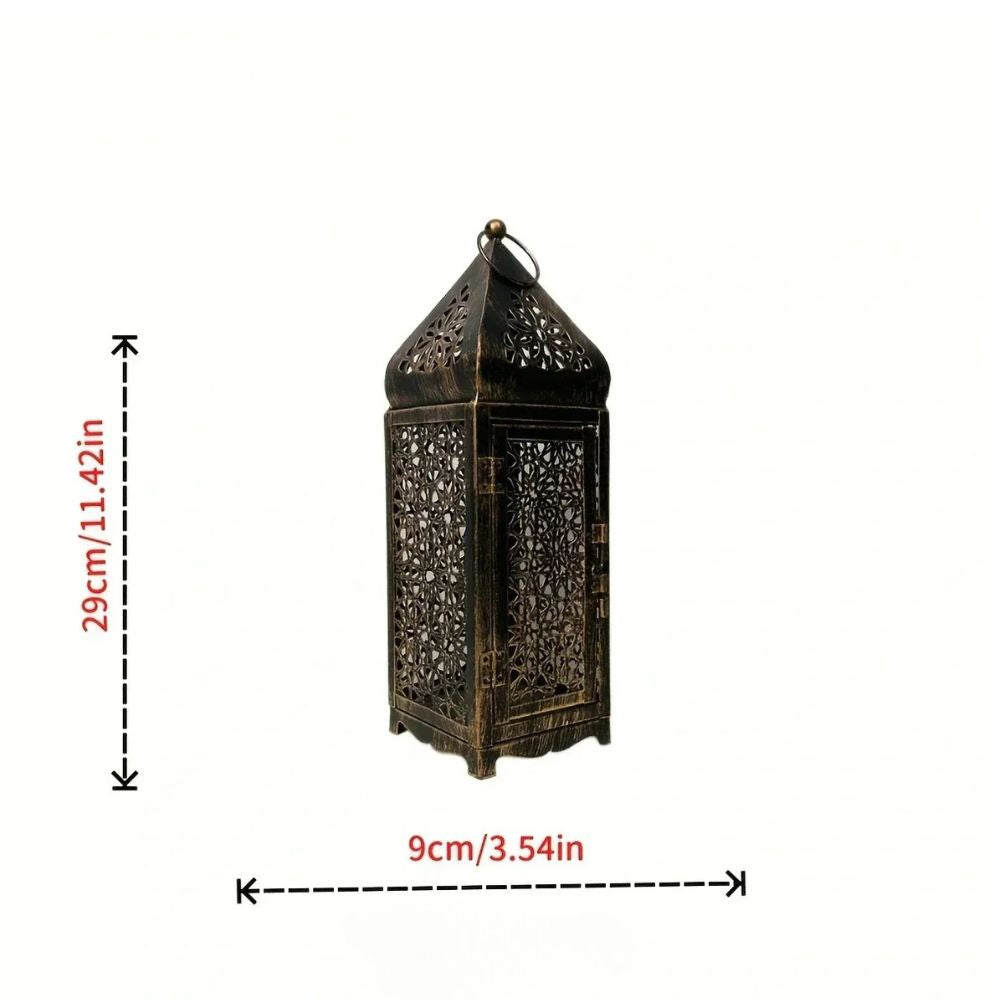 Candle Holder Iron Filigree Stable Base Indoor Outdoor