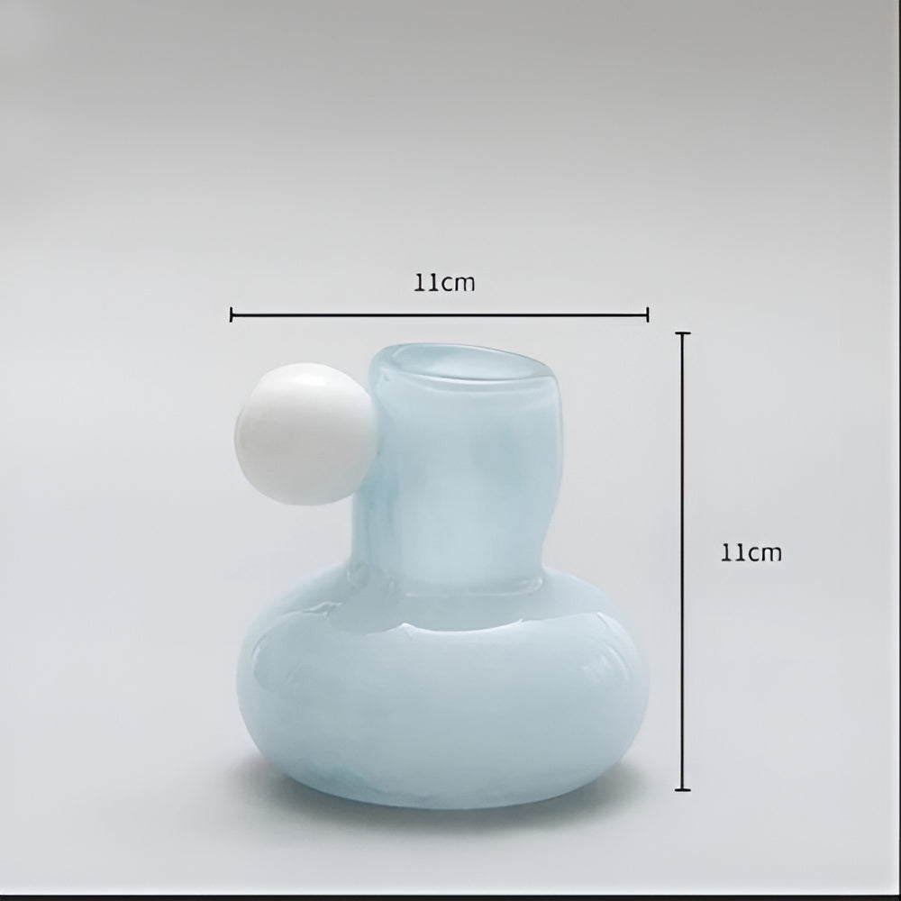 Candle Holder Round Glass 4 Inch Candy Colors