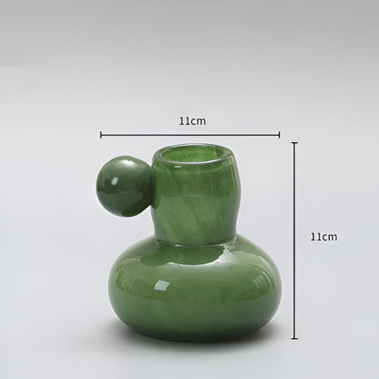 Candle Holder Round Glass 4 Inch Candy Colors