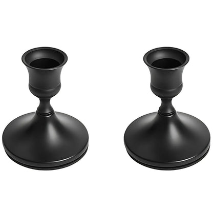 Candle Holders Vintage Iron Set Of 2