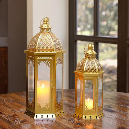 Candle Lantern Set Moroccan-Inspired Set of 2