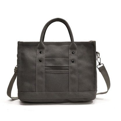 Canvas Tote Bag Durable Spacious Adjustable Shoulder Strap