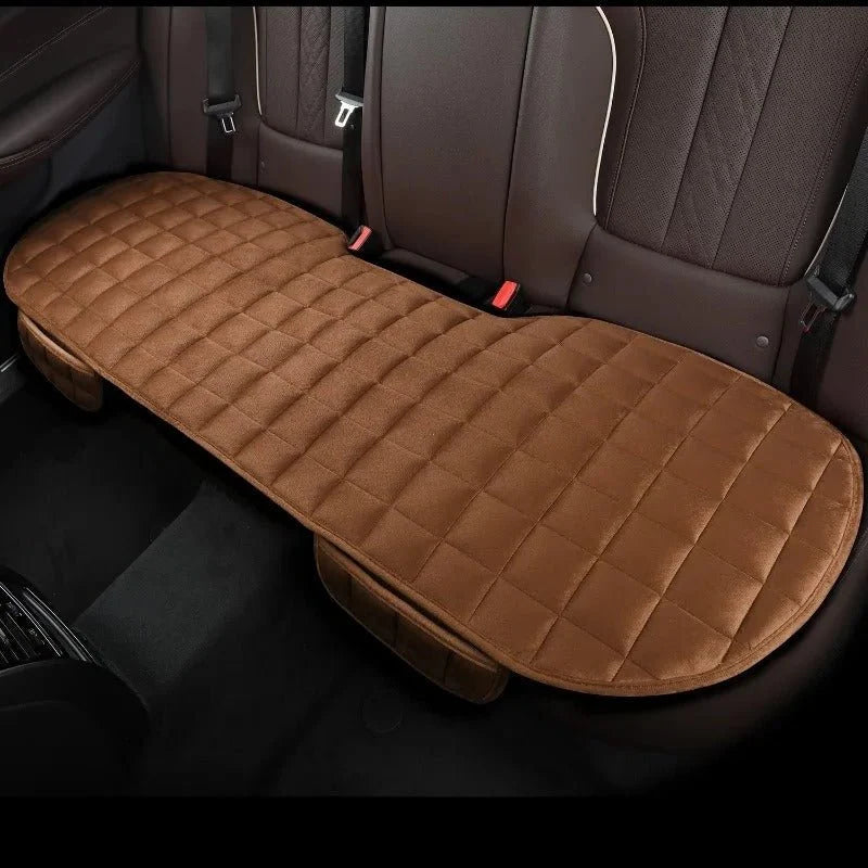 Car Back Seat Cushion Breathable Cotton Velvet Washable Cover