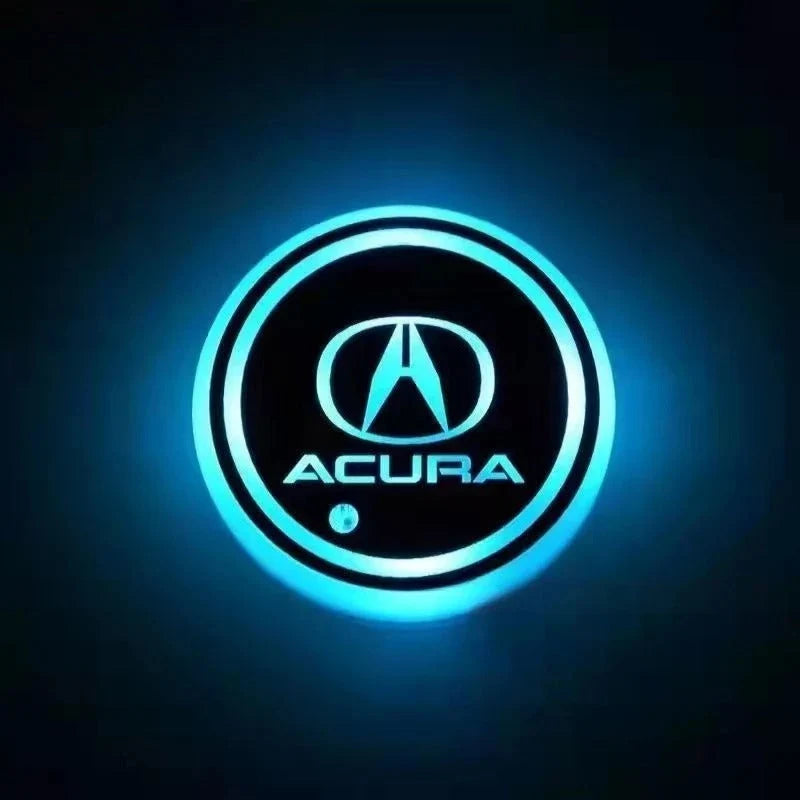 Car Coaster Set Motion-Activated LED USB-Rechargeable Waterproof