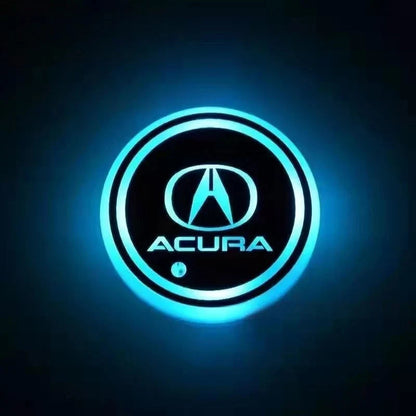 Car Coaster Set Motion-Activated LED USB-Rechargeable Waterproof