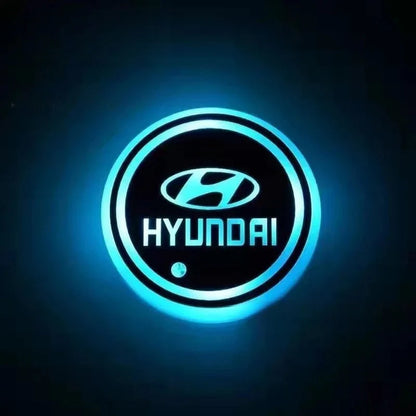 Car Coaster Set Motion-Activated LED USB-Rechargeable Waterproof
