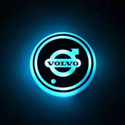 Car Coaster Set Motion-Activated LED USB-Rechargeable Waterproof