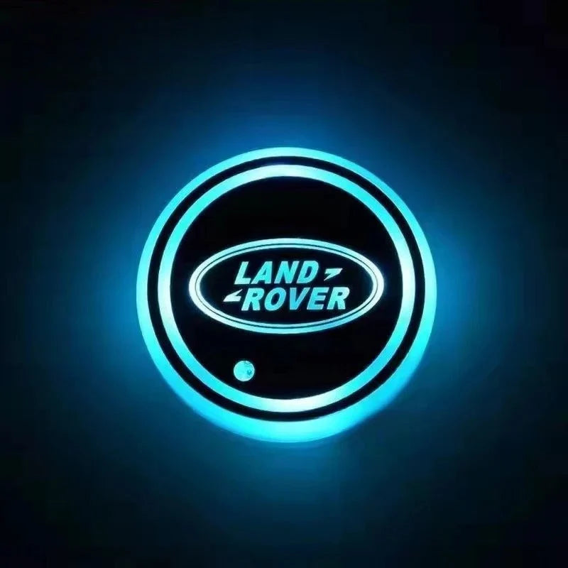 Car Coaster Set Motion-Activated LED USB-Rechargeable Waterproof