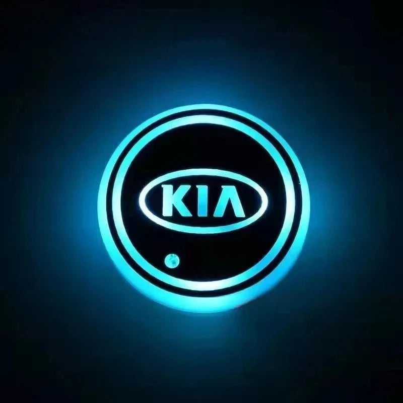 Car Coaster Set Motion-Activated LED USB-Rechargeable Waterproof