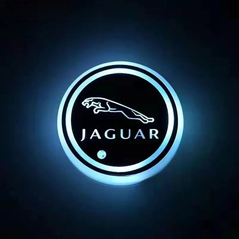 Car Coaster Set Motion-Activated LED USB-Rechargeable Waterproof