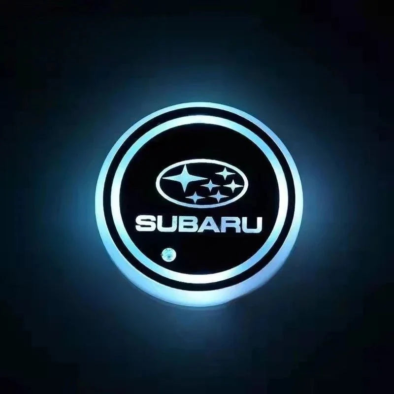 Car Coaster Set Motion-Activated LED USB-Rechargeable Waterproof