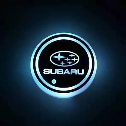 Car Coaster Set Motion-Activated LED USB-Rechargeable Waterproof