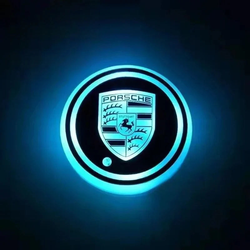 Car Coaster Set Motion-Activated LED USB-Rechargeable Waterproof