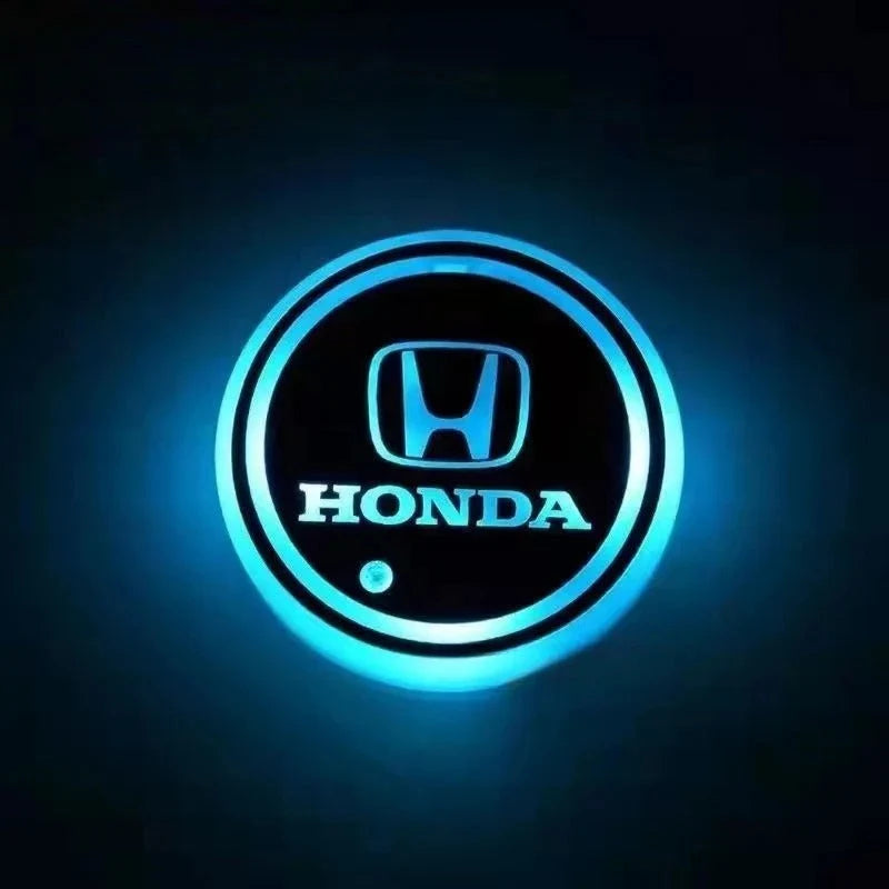 Car Coaster Set Motion-Activated LED USB-Rechargeable Waterproof