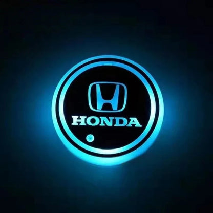 Car Coaster Set Motion-Activated LED USB-Rechargeable Waterproof