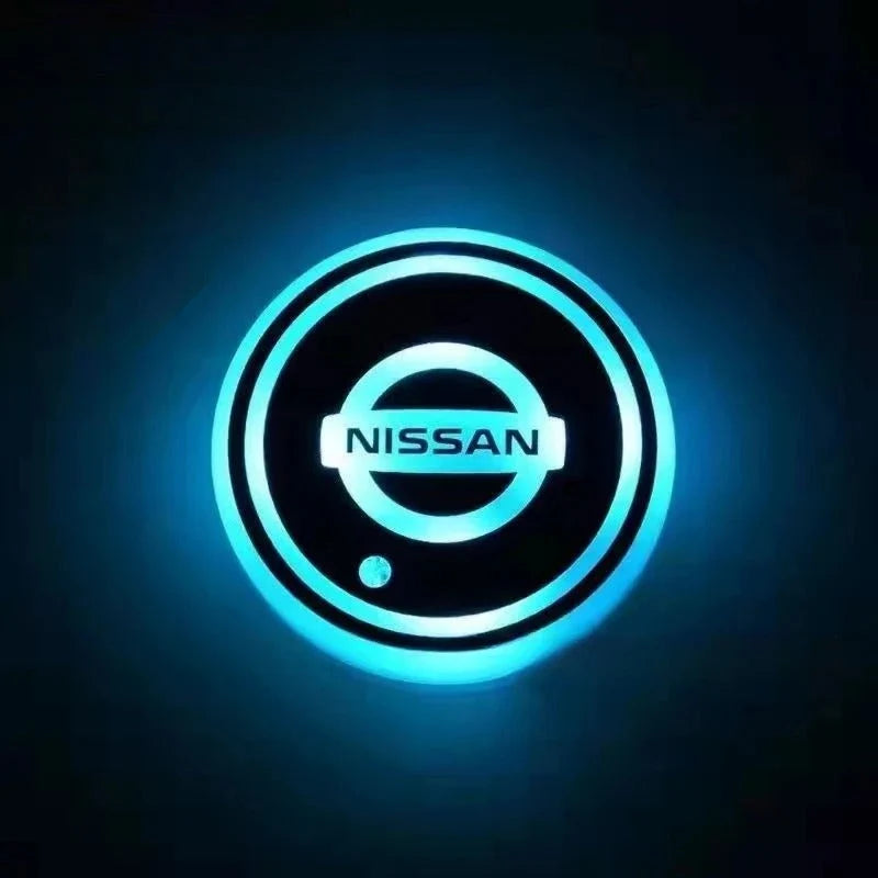 Car Coaster Set Motion-Activated LED USB-Rechargeable Waterproof