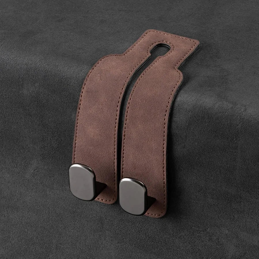 Car Headrest Hooks Double Hook Foldable Set of 2