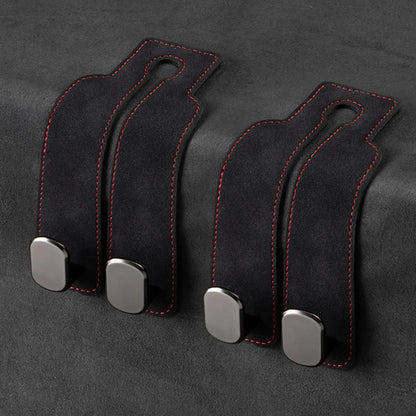 Car Headrest Hooks Double Hook Foldable Set of 2