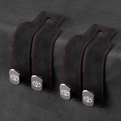 Car Headrest Hooks Double Hook Foldable Set of 2