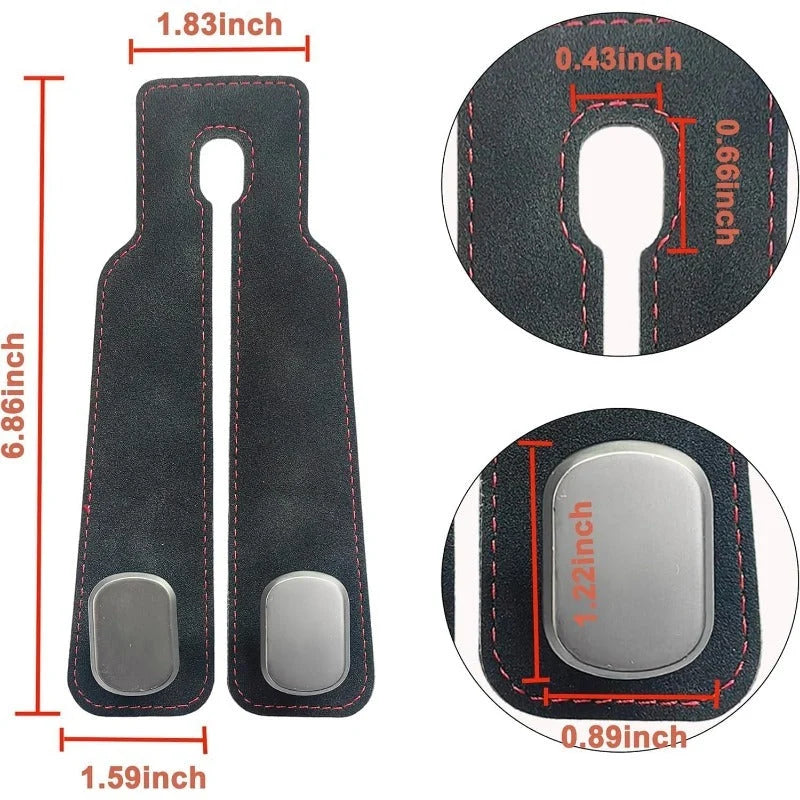 Car Headrest Hooks Double Hook Foldable Set of 2
