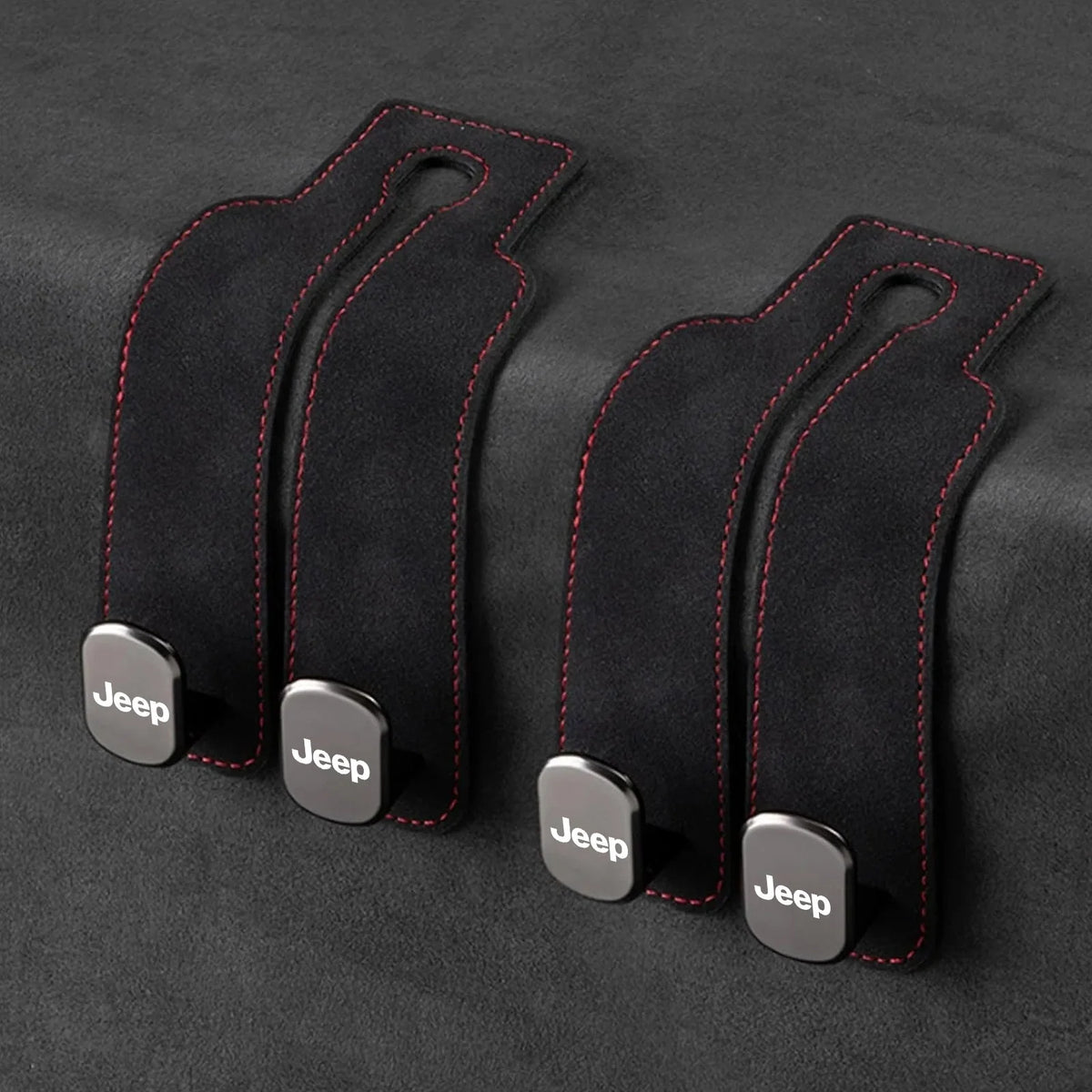 Car Headrest Hooks Double Hook Foldable Set of 2