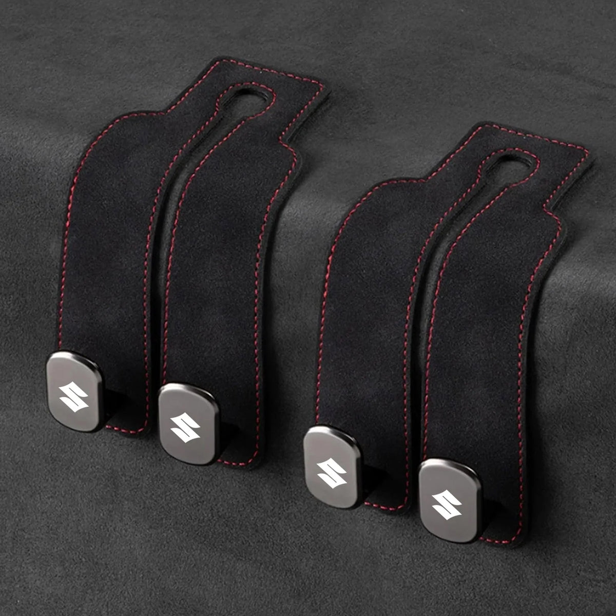 Car Headrest Hooks Double Hook Foldable Set of 2