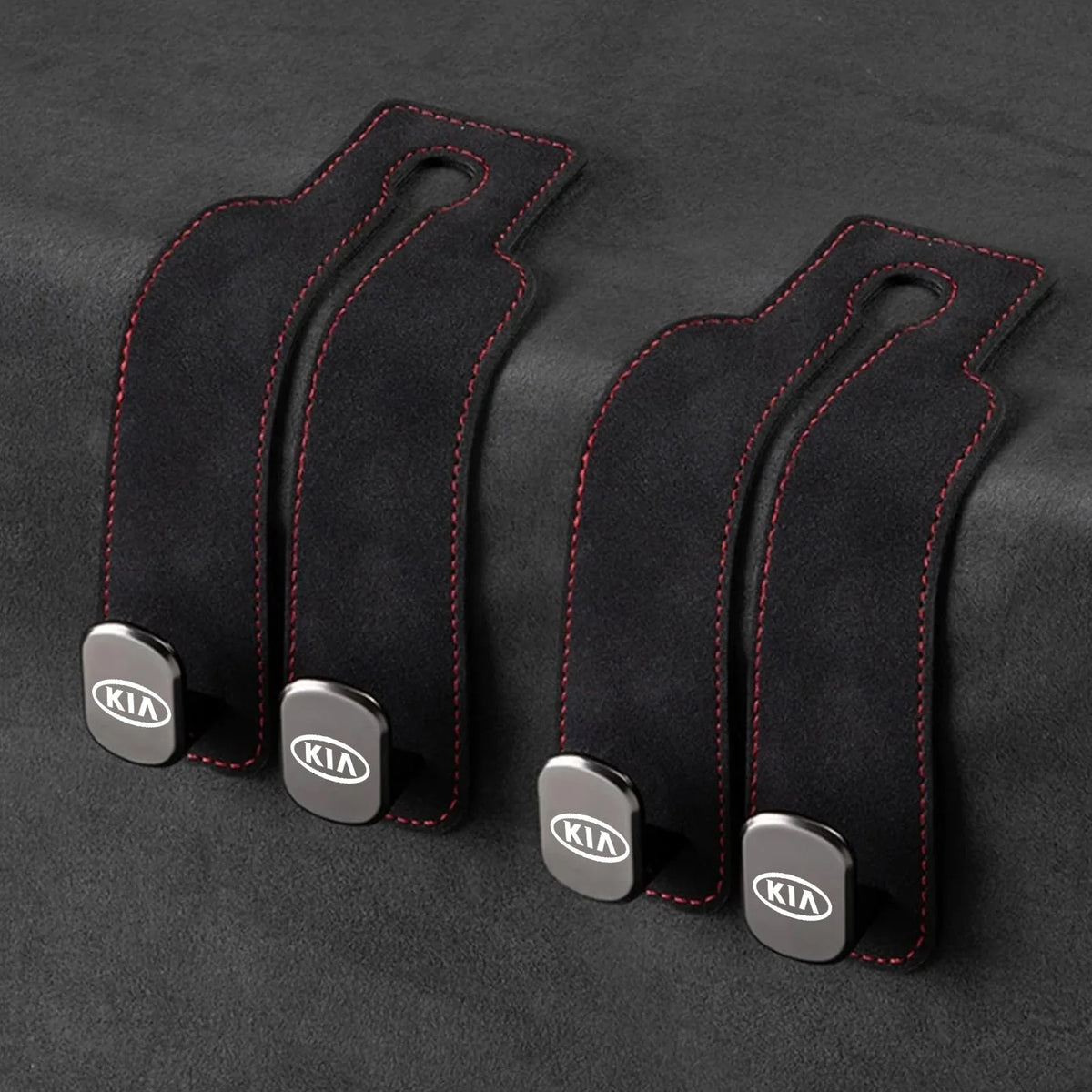 Car Headrest Hooks Double Hook Foldable Set of 2