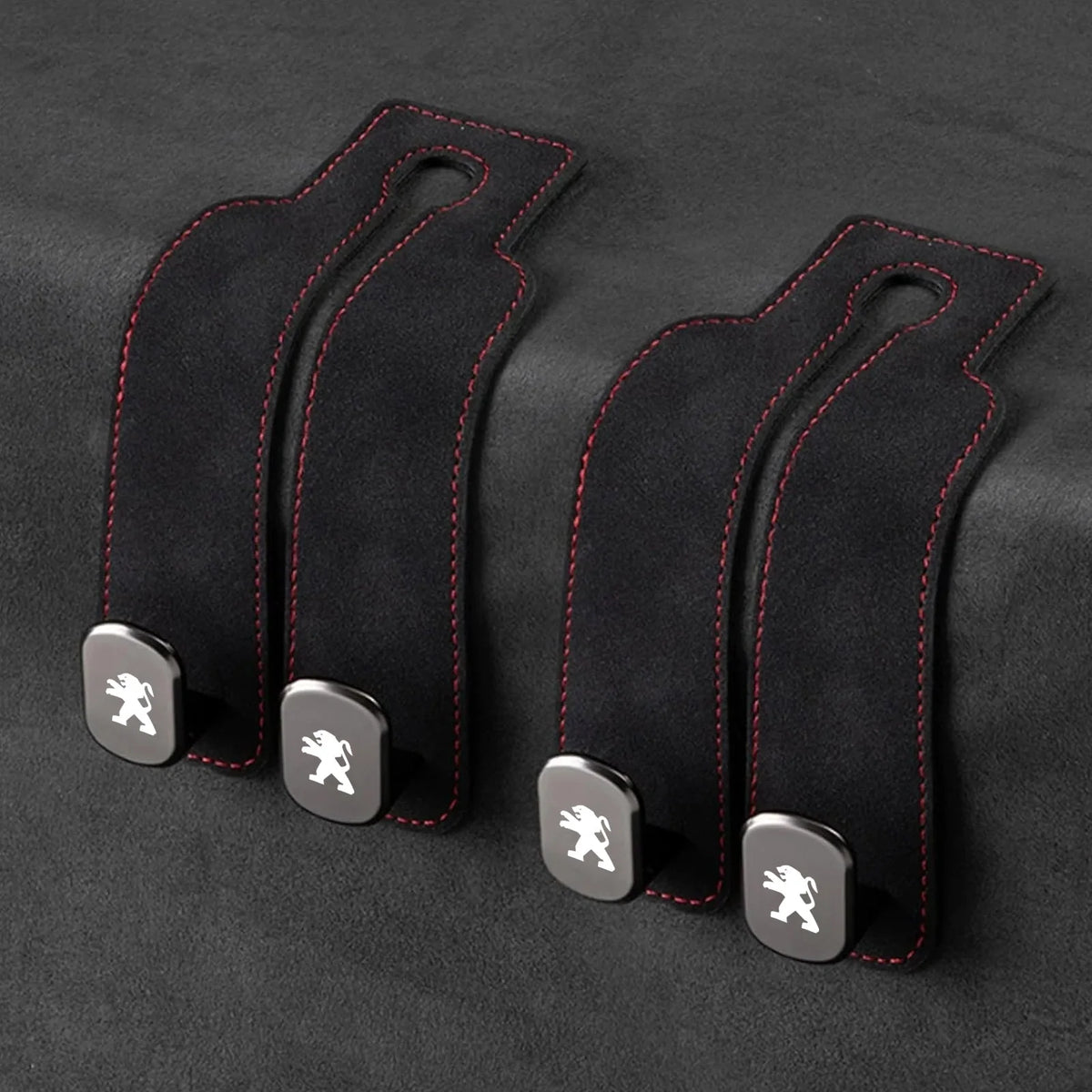 Car Headrest Hooks Double Hook Foldable Set of 2