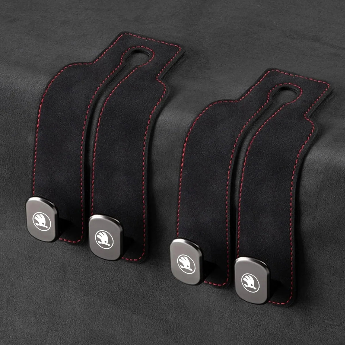 Car Headrest Hooks Double Hook Foldable Set of 2