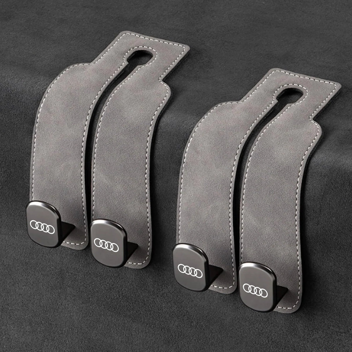 Car Headrest Hooks Double Hook Foldable Set of 2