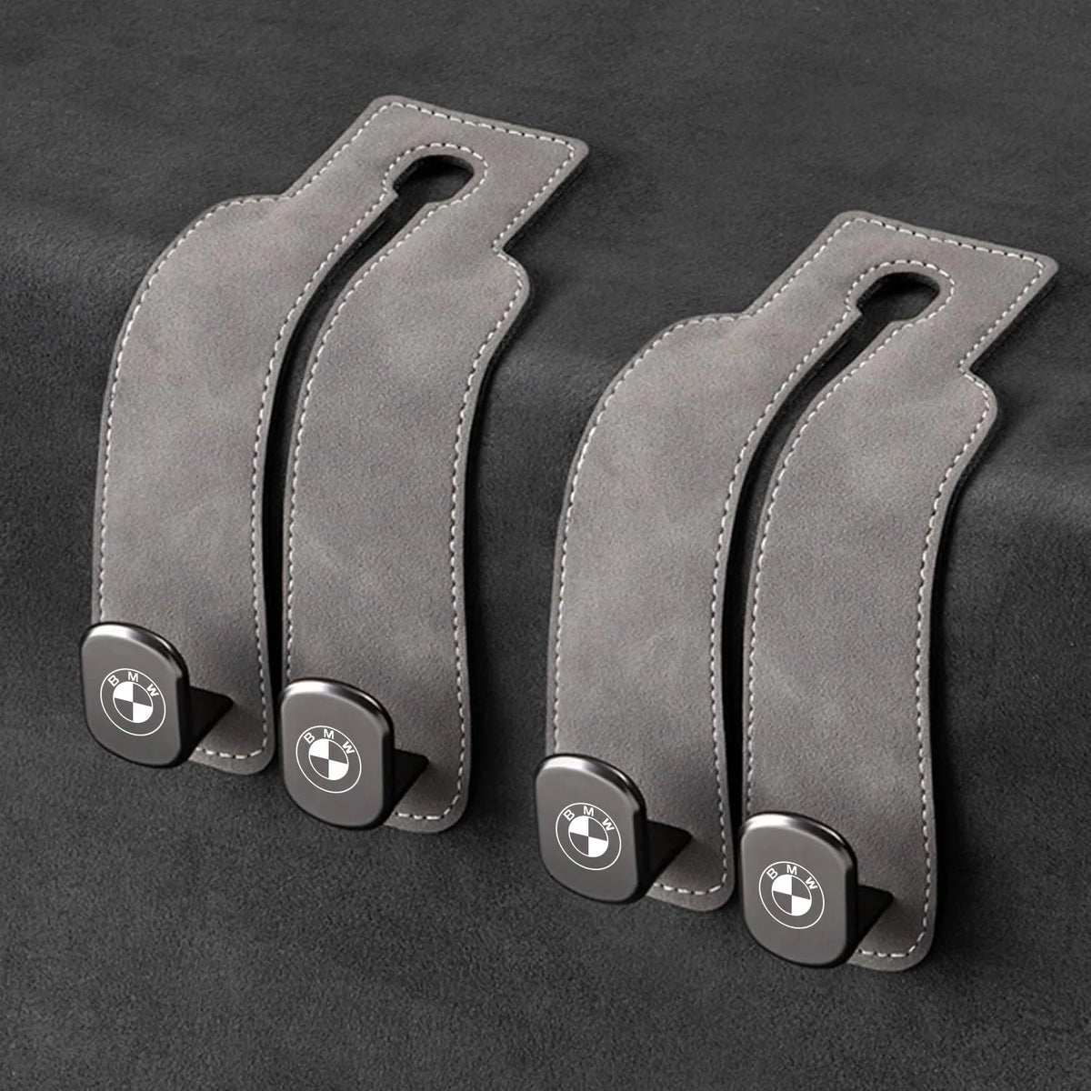 Car Headrest Hooks Double Hook Foldable Set of 2