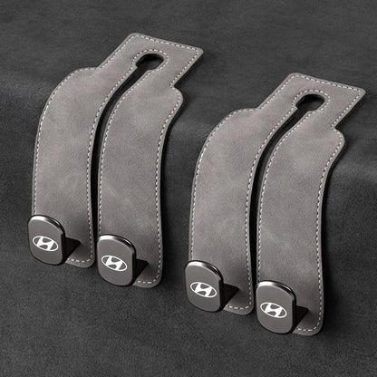 Car Headrest Hooks Double Hook Foldable Set of 2