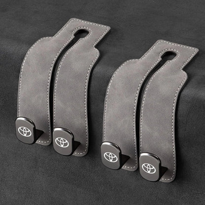 Car Headrest Hooks Double Hook Foldable Set of 2