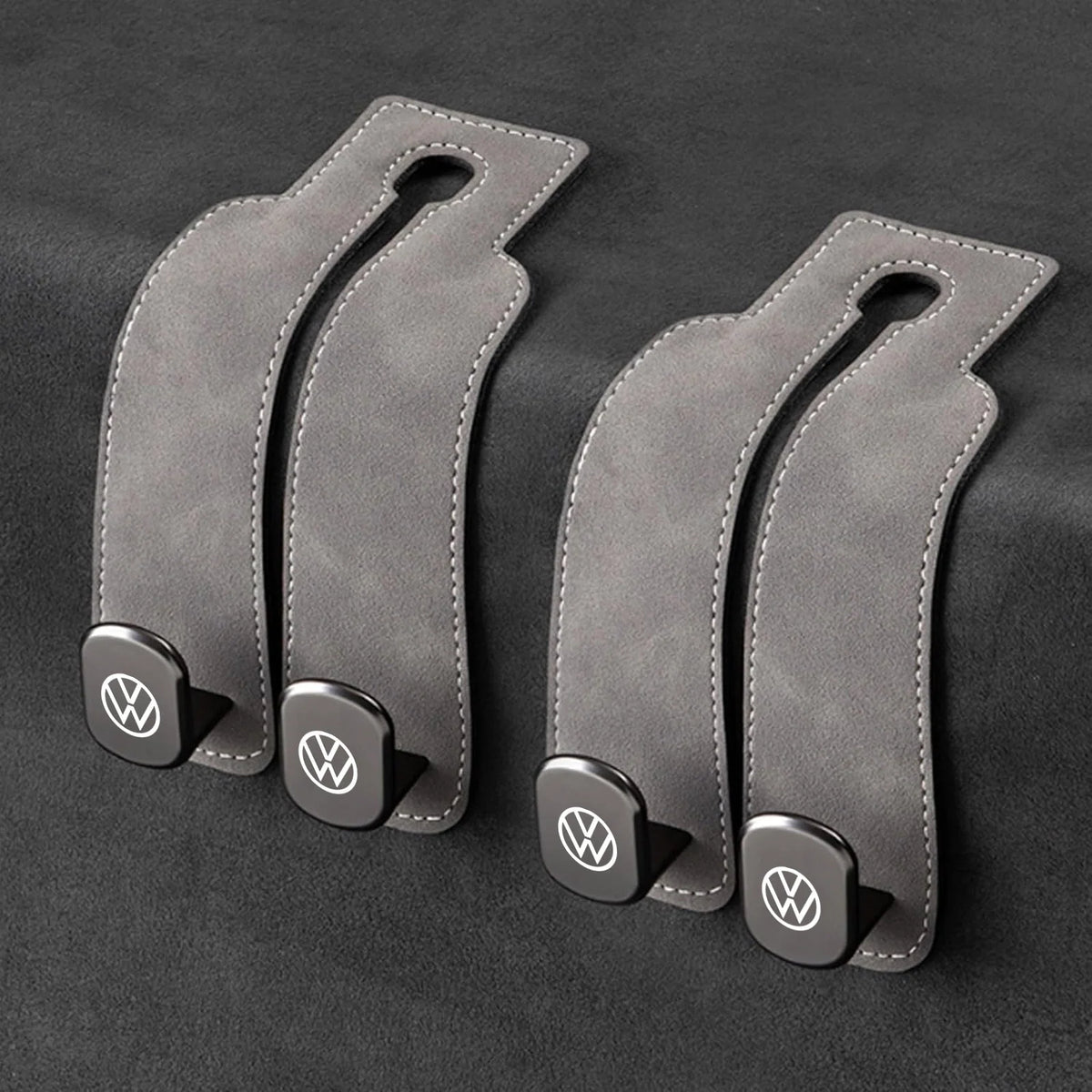 Car Headrest Hooks Double Hook Foldable Set of 2