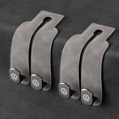 Car Headrest Hooks Double Hook Foldable Set of 2