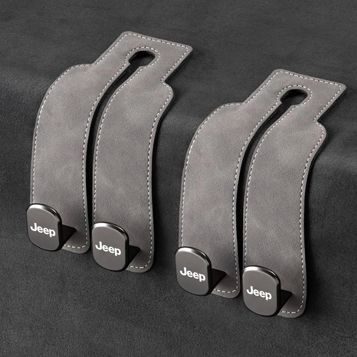 Car Headrest Hooks Double Hook Foldable Set of 2