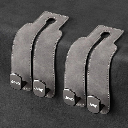 Car Headrest Hooks Double Hook Foldable Set of 2
