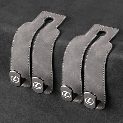 Car Headrest Hooks Double Hook Foldable Set of 2