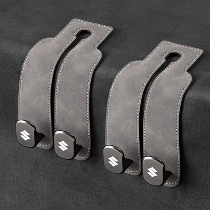 Car Headrest Hooks Double Hook Foldable Set of 2