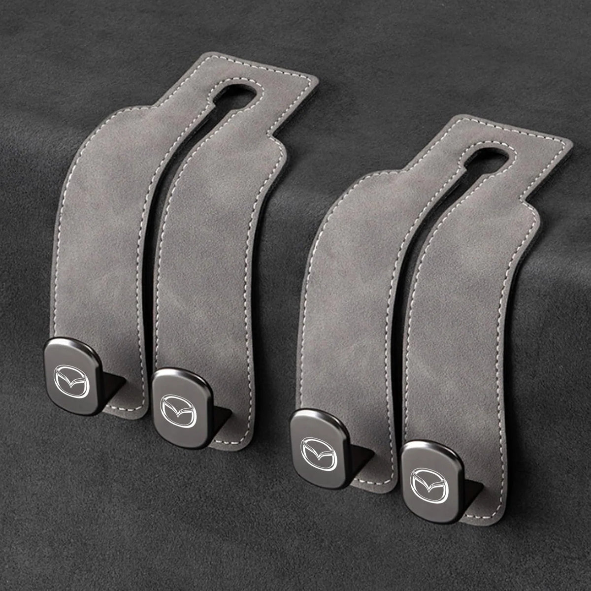 Car Headrest Hooks Double Hook Foldable Set of 2