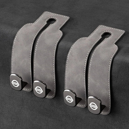 Car Headrest Hooks Double Hook Foldable Set of 2