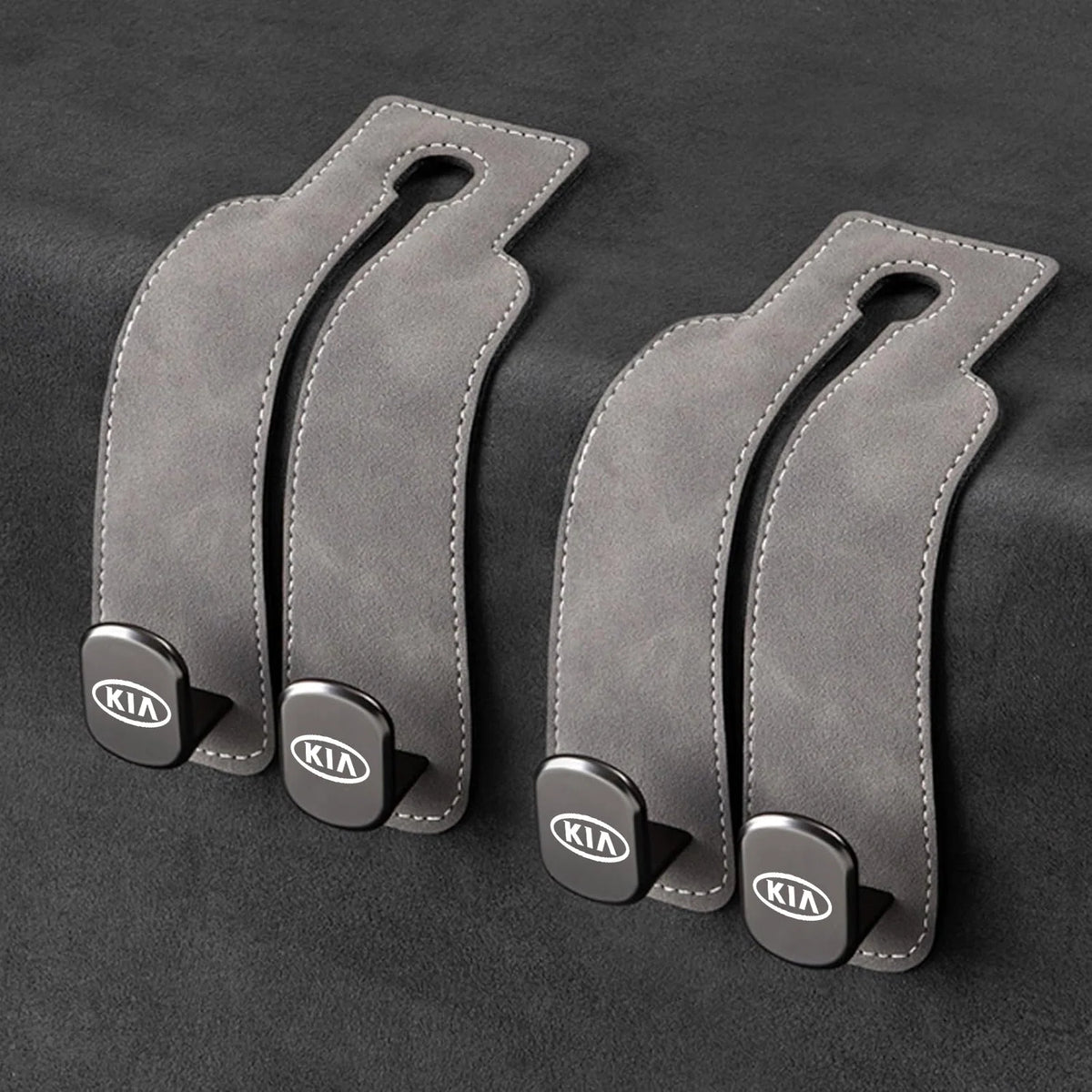 Car Headrest Hooks Double Hook Foldable Set of 2