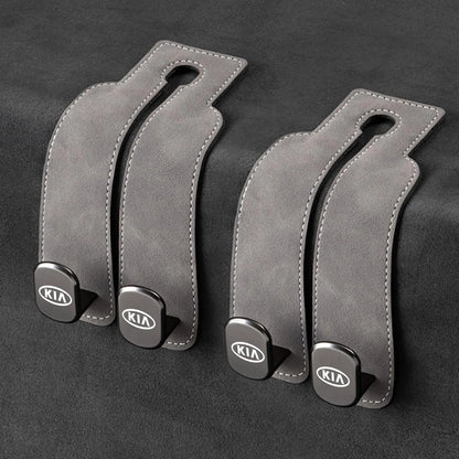 Car Headrest Hooks Double Hook Foldable Set of 2