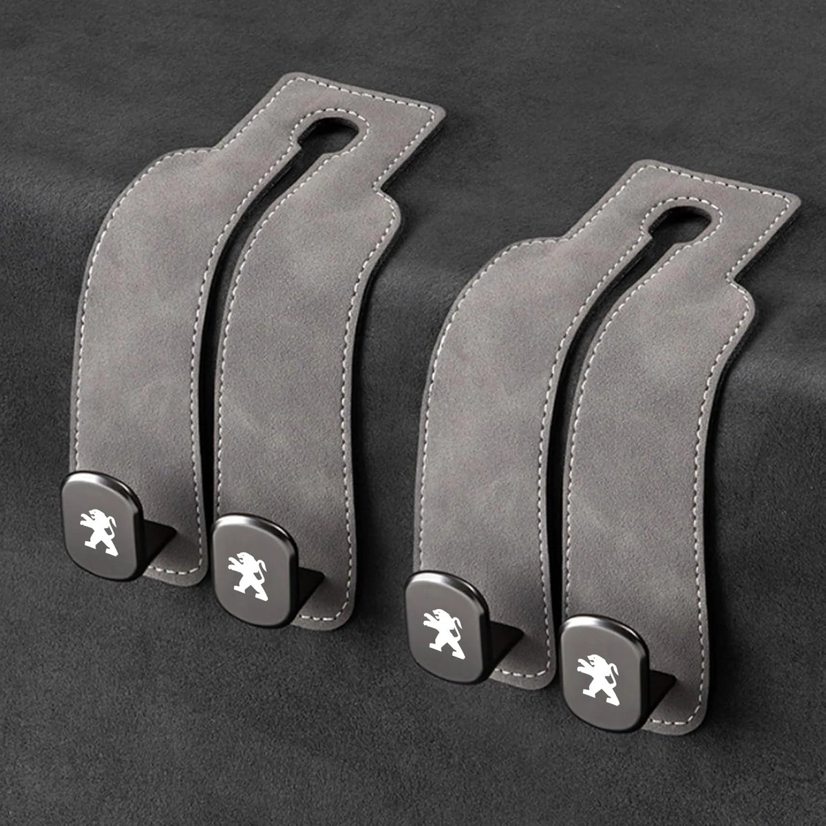 Car Headrest Hooks Double Hook Foldable Set of 2