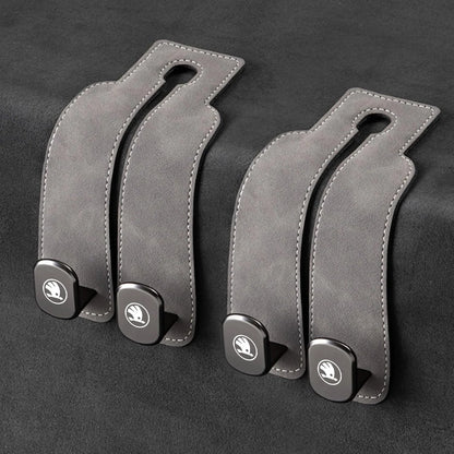 Car Headrest Hooks Double Hook Foldable Set of 2