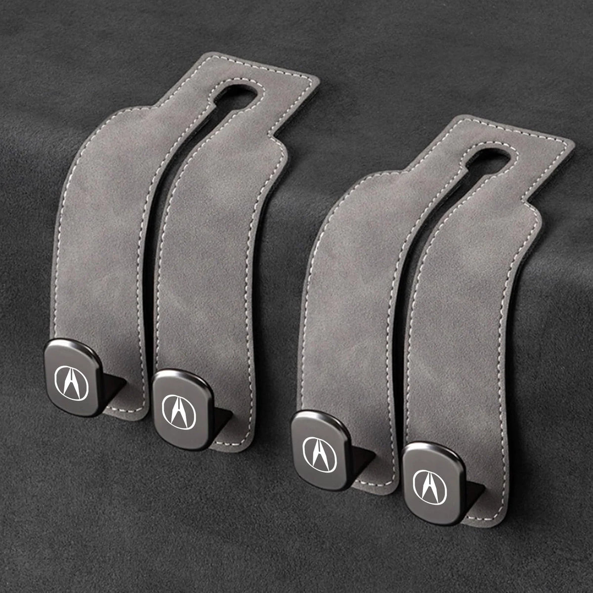 Car Headrest Hooks Double Hook Foldable Set of 2